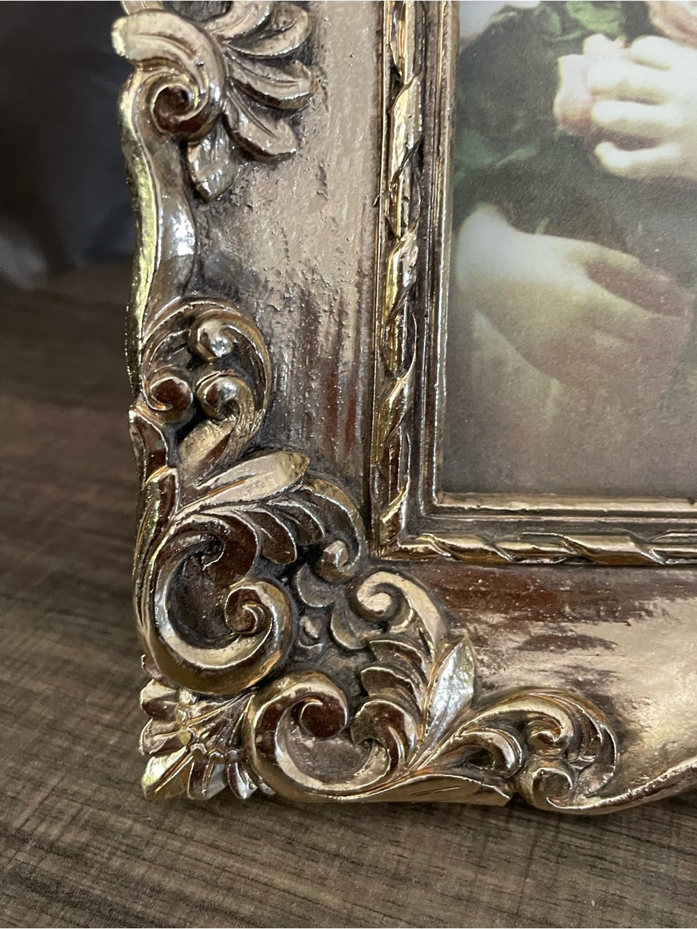 Ornate Antique-Style Gold Picture Frame - Decorative Home Accent 5x7 - Picture 3 of 8